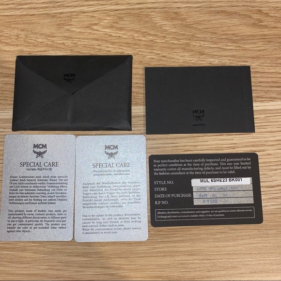 MCM back pack in black - Picture 3 of 4